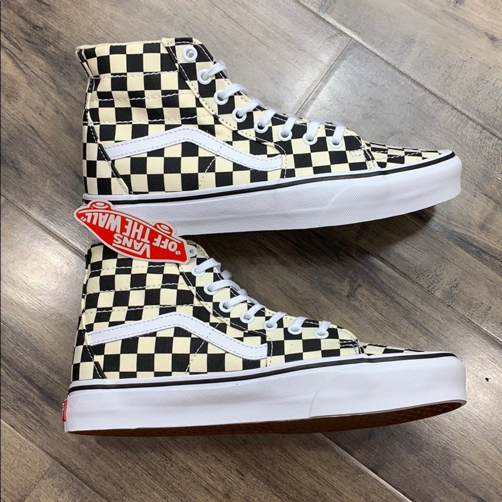VANS Sk-8-Hi TAPERED CHECKERBOARD black/true white - Picture 6 of 16